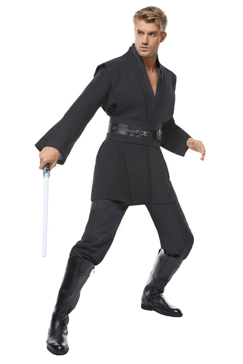 Cosplaysky Men's Tunic Cosplay Costume Adults Outfits Halloween Robe Hooded Uniform - Image 1